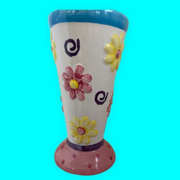 Ice Cream Cone Dish Sundae Dessert Serving Cup Daisies - Picture 6 of 7